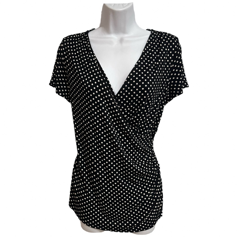 Talbots Polka Dot Blouse, Size Mp